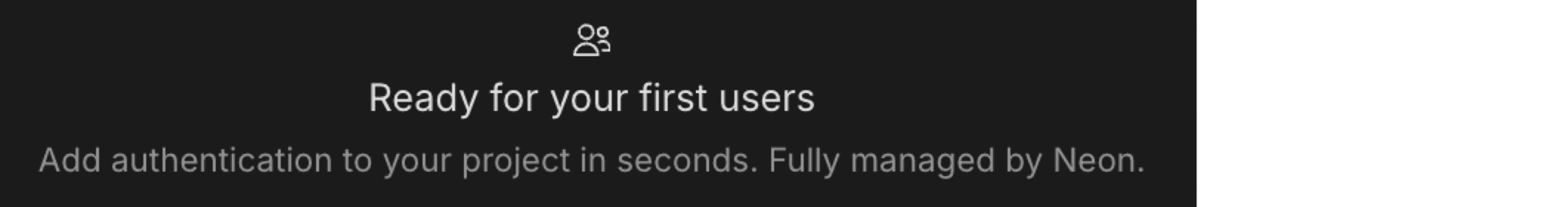 Streamlined Neon Auth setup